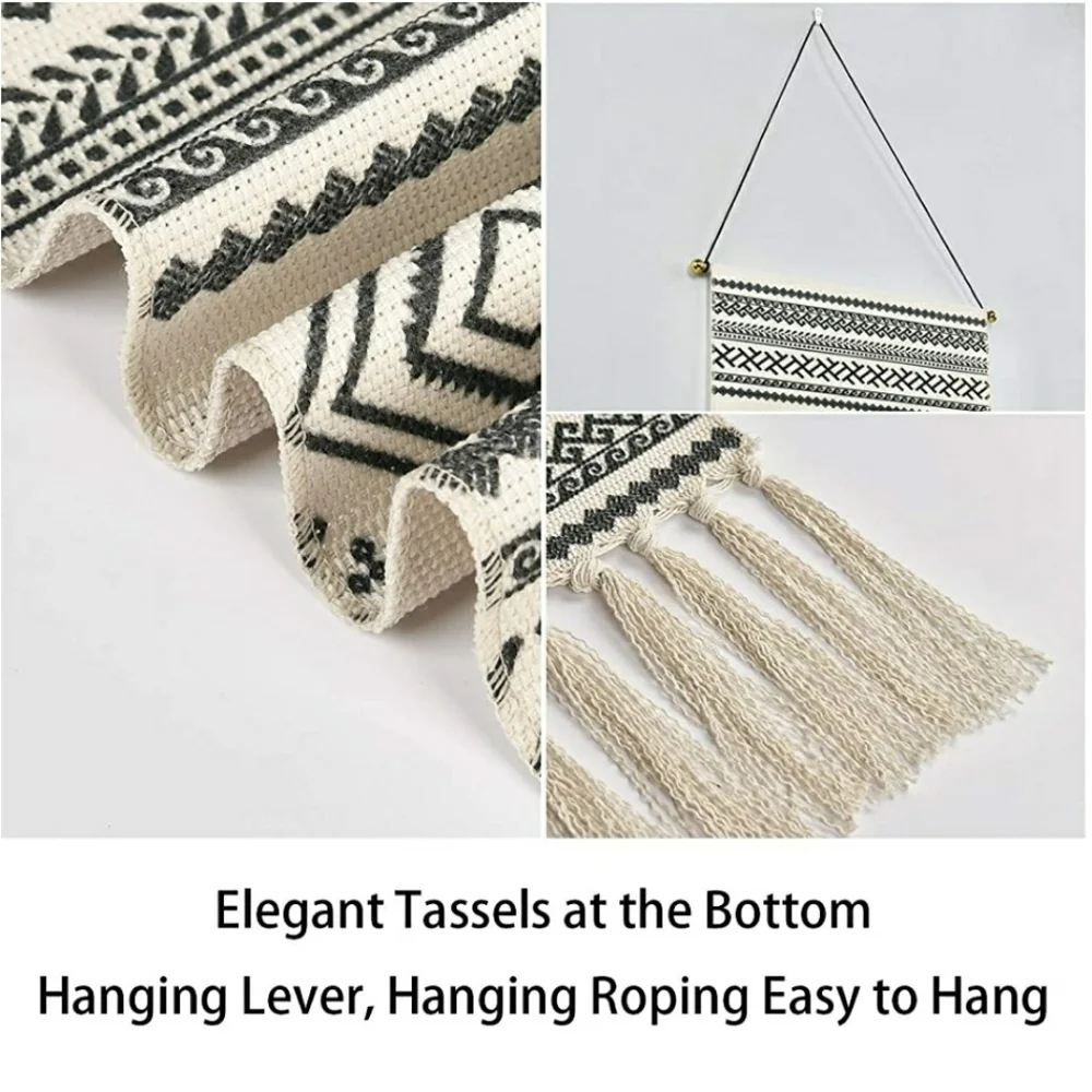 2 Pcs Macrame Woven Mandala tapestry